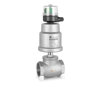 Клапан запорно-регулирующий резьбовой c блоком концевых выключателей