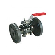 Шаровой кран полнопроходной из 3 частей фланцевый стальной BS5260