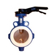 Межфланцевый дисковый поворотный затвор VP4449-02PTFE